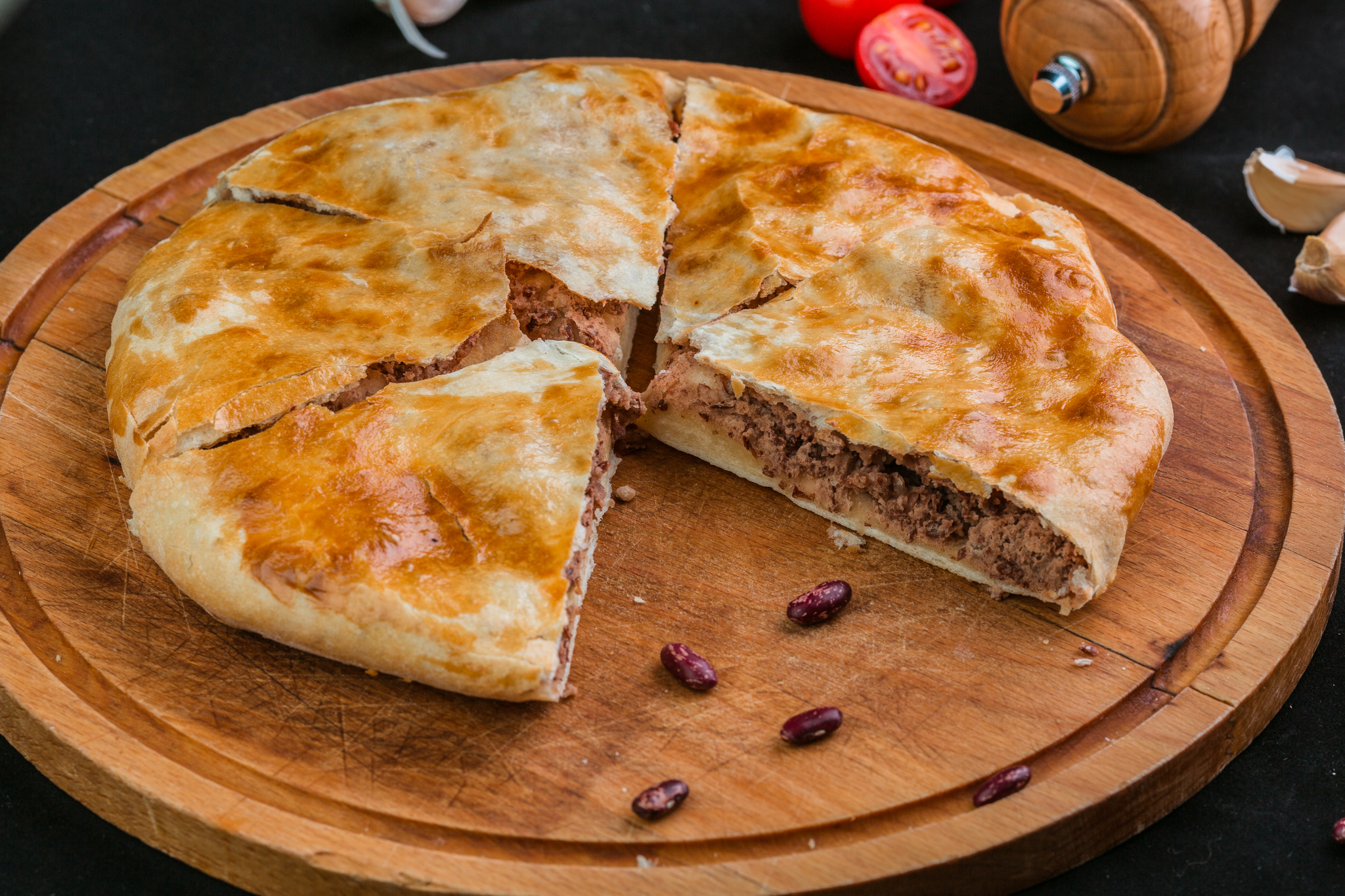 Lobyani (qırmızı lobya, qırmızı soğan, gürcü ədviyyatları)